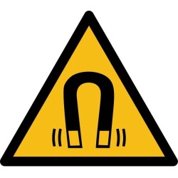 Panneau de danger - Picto Champ magnétique - W006 - ISO 7010