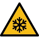 Panneaux - Basses températures, conditions de gel - W010  - 100 mm - Vinyle Souple Autocollant