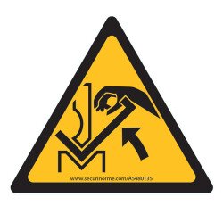 Panneau - Main écrasé entre presse plieuse et le matériau - W031