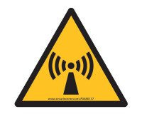 Signalétique danger W005 - Radiations non-ionisantes - ISO 7010  - Vinyle - 200 mm