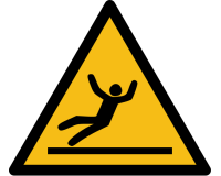 Signalétique de danger - Picto Surface glissante - W011 - ISO 7010
