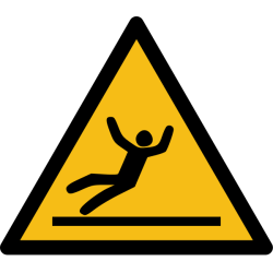 Signalétique de danger - Picto Surface glissante - W011 - ISO 7010