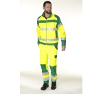 Pantalon workwear haute visibilité renforcé pour chantier