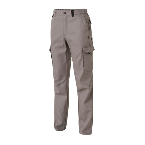 Pantalon de travail - Multi-poches Confort - Polyester Coton  - Gris - 36