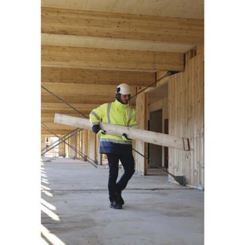 Parka - Sécurité haute visibilité jaune 5 en 1 - Polyester