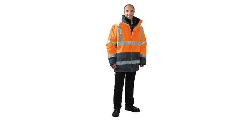 Parka de sécurité haute visibilité KEMBLA étanche classe 3  - Orange - XXL