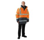 Parka sécurité XXL – Haute visibilité – Capuche polyester pro  - Orange - XXL
