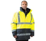 Parka sécurité XXL – Haute visibilité – Capuche polyester pro  - Orange - XXL