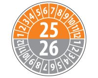 Pastilles Calendrier - Année 2025/2026 - 25 mm - vinyle  - vinyle souple