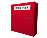 Armoire de protection murale pour registres de sécurité incendie