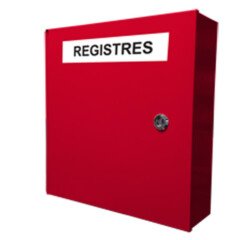 Armoire de protection murale pour registres de sécurité incendie