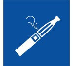 Panneau d'information - Picto Cigarette électronique zone fumeur
