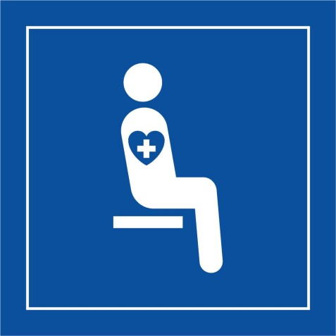 Pictogramme - Siège prioritaire troubles graves - ISO 7001