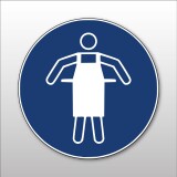 Pictogramme d'Obligation - Utiliser un tablier de protection - M026