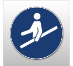 Pictogramme d'Obligation ISO 7010 - Tenir la main courante - M012