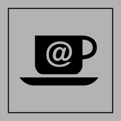 Pictogramme d'information - Cybercafé - ISO 7001 - Gravoply