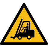 Pictogramme de danger - Chariots élévateurs et autres véhicules industriels - W014   - 315 mm - PVC