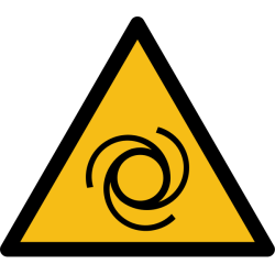 Pictogramme de danger - Démarrage automatique - W018   - 200 mm - PVC