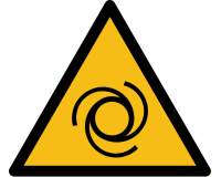 Pictogramme de danger - Démarrage automatique - W018 - ISO 7010