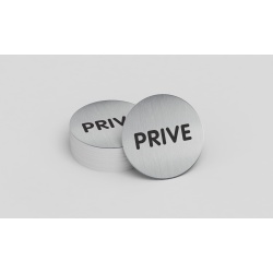 Pictogramme rond - Privé - 83 mm - Acier