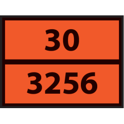 Plaque ADR pour Véhicule de Transport - Liquide Transporté à Chaud, Inflammable...   - Plaque magnétique