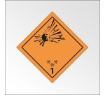 Plaque de Transport ADR - Matières et objets explosifs  - 250 x 250 mm - PVC