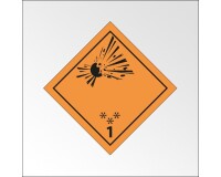 Plaque de Transport ADR - Matières et objets explosifs
