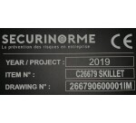 Plaques de firme - Gravure laser - Surface mate - 100 ex  - Formalu - Percée