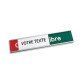 Plaque de Stabilisation - Occupé/Libre Personnalisable - 200x60mm - Aluminium Anodisé