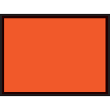 Plaque de Transport ADR - Vierge - 300x400 mm - Orange  - Vinyle