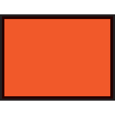 Plaque de Transport ADR - Vierge - 300x400 mm - Orange  - Vinyle