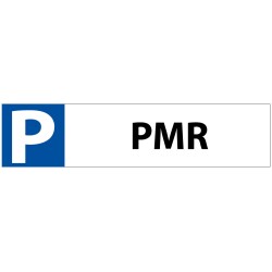Plaque de signalisation - PMR butée parking - 85 x 350 mm - PVC
