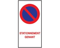 Autocollants - Stationnement Gênant - 110x220 mm - Lot de 20