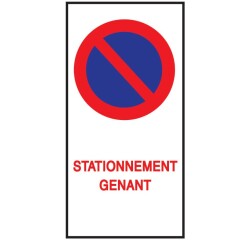 Autocollants - Stationnement Gênant - 110x220 mm - Lot de 20