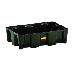 Bacs de rétention haute résistance - Sans caillebotis - PEHD recyclé  - 250 L