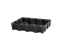 Bacs de rétention haute résistance - Sans caillebotis - PEHD recyclé  - 60 L