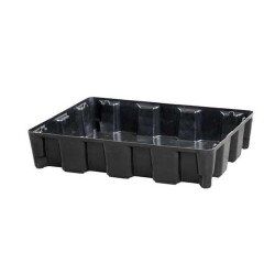 Bacs de rétention haute résistance - Sans caillebotis - PEHD recyclé  - 60 L