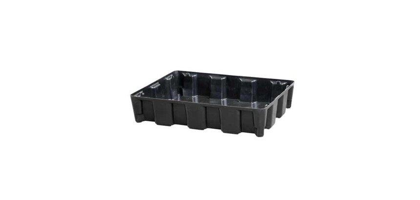 Bacs de rétention haute résistance - Sans caillebotis - PEHD recyclé  - 60 L