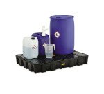 Bacs rétention haute résistance - Caillebotis 25-250L - PEHD recyclé  - 120 L