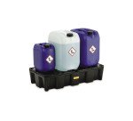 Bacs rétention haute résistance - Caillebotis 25-250L - PEHD recyclé  - 250 L