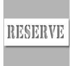 Pochoir pour marquage au sol - Texte "RESERVE" - PVC Souple