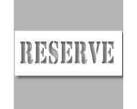Pochoir pour marquage au sol - Texte "RESERVE" - PVC Souple