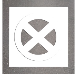 Pochoir marquage parking - Interdit arrêt/stationnement - PVC Souple