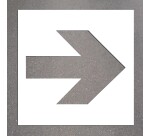 Pochoir - Flèche directionnelle grand format - PVC souple