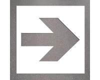 Pochoir - Flèche directionnelle grand format - PVC souple