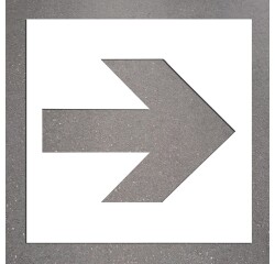 Pochoir - Flèche directionnelle grand format - PVC souple