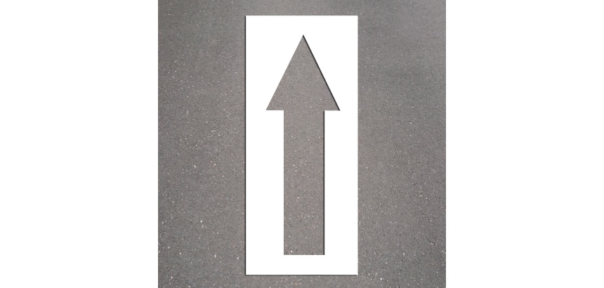 Pochoir - Flèche directionnelle petit format - PVC souple