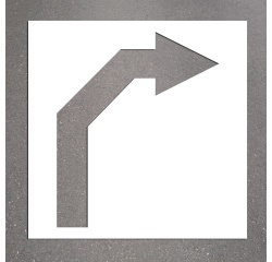 Pochoir - Flèches directionnelles droite/gauche - PVC Souple