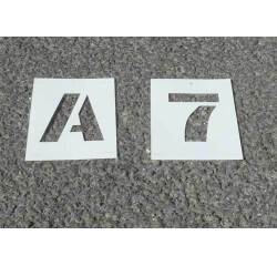 Pochoir - Lettres & Chiffres - Kit complet - PVC souple  - 50 mm