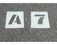 Pochoir Lettres & Chiffres PVC - 2,5 cm, 5cm, 7,5cm ou 10 cm